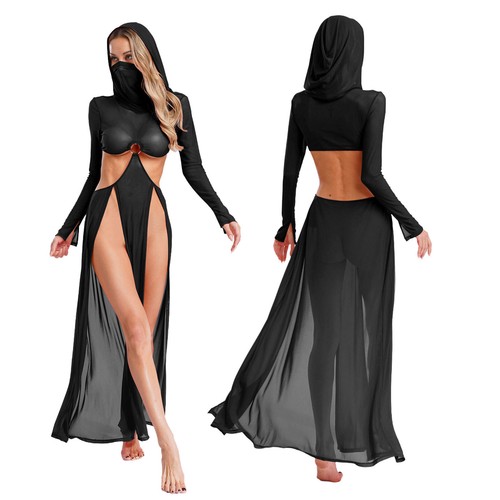 Damen maxikleid langarm - damen,