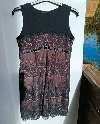 Comma minikleid schwarz spitze - comma,
