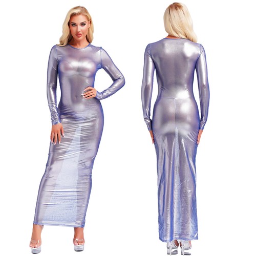 Damen maxikleid transparent - maxikleid,