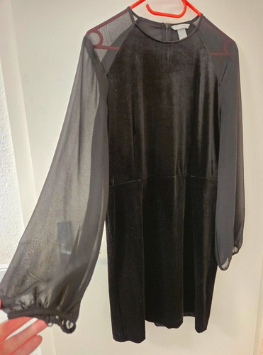 Samt minikleid schwarz - h&m,