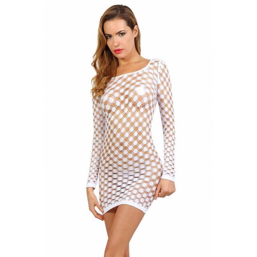 Damen stretch netzkleid - damen,