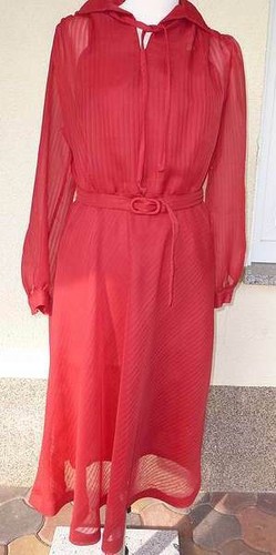 Ddr damen kleid rot - ddr,