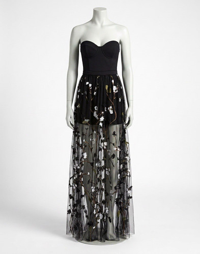 Damen abendkleid trägerlos - damen,
