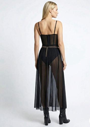 Damen blusenkleid lang schwarz - blusenkleid,