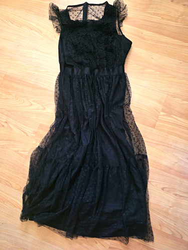 Gothik wednesday kleid schwarz - wednesday,