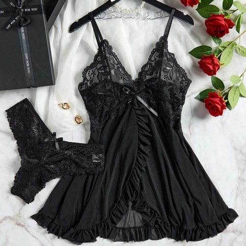 Sexy negligee damen spitze - negligee,