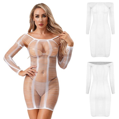 Women fishnet long sleeve - women's,