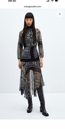 Mango damen midi kleid paisley - damen,