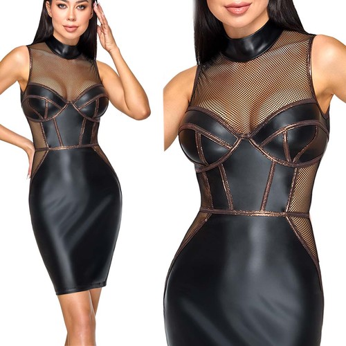 Kleid damen bodycon mattlook - kleid,