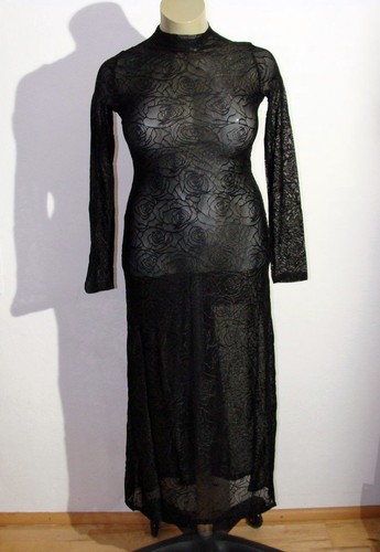 Transparentes langes kleid mit - langes,
