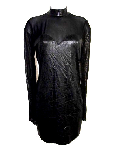 Schwarzes kleid glänzendem - schwarzes,